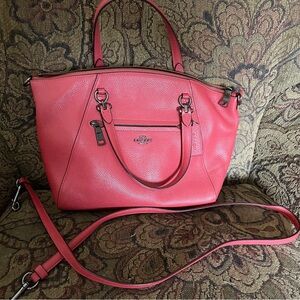Coach Coral Leather Tote Bag